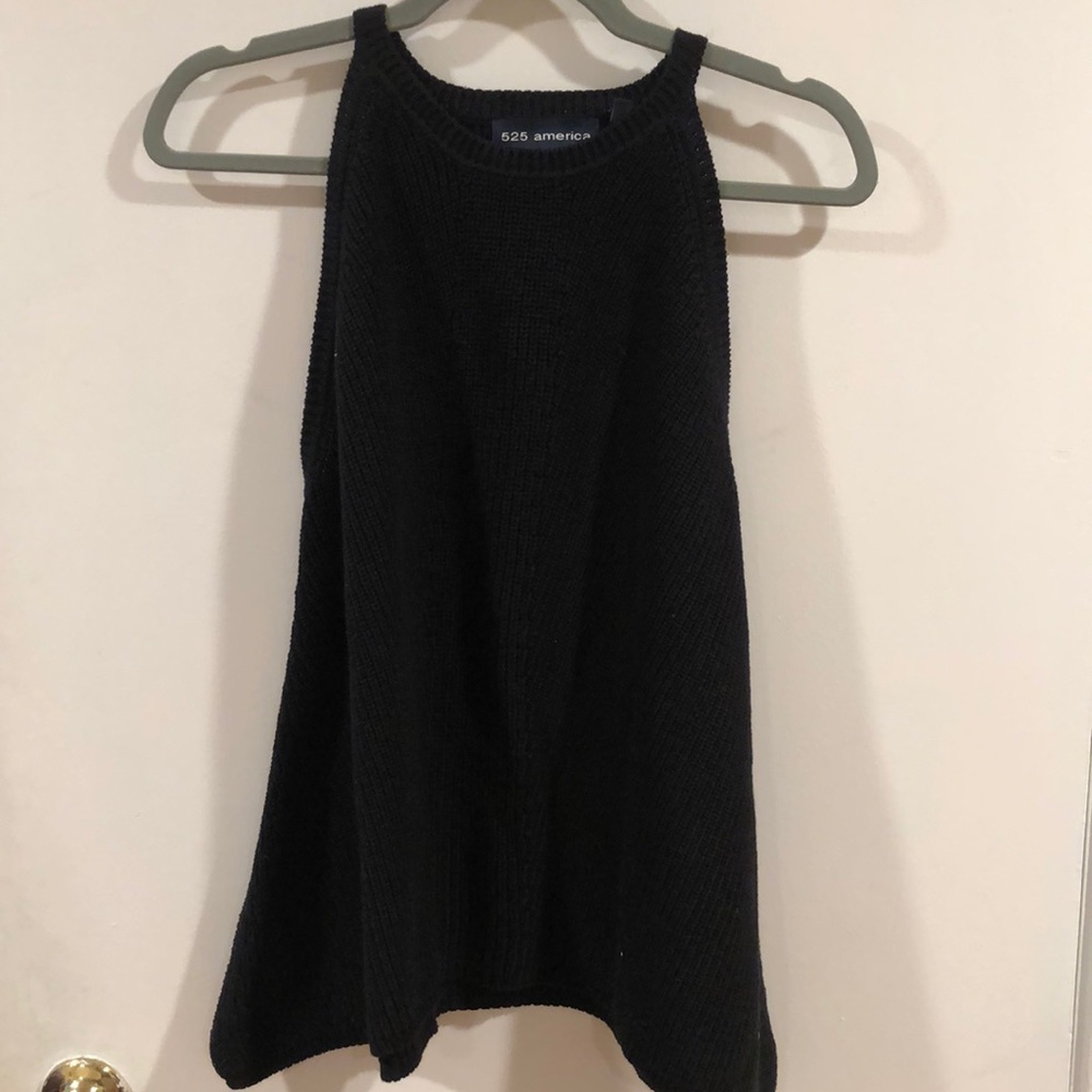 High neck cold shoulder top from 525 America